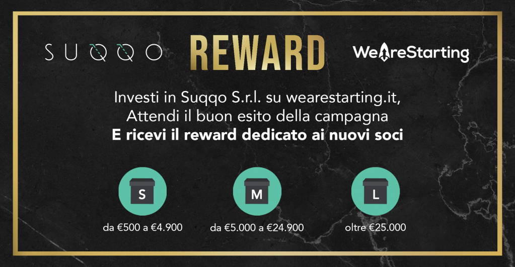 reward investitori suqqo crowdfunding wearestarting.jpg